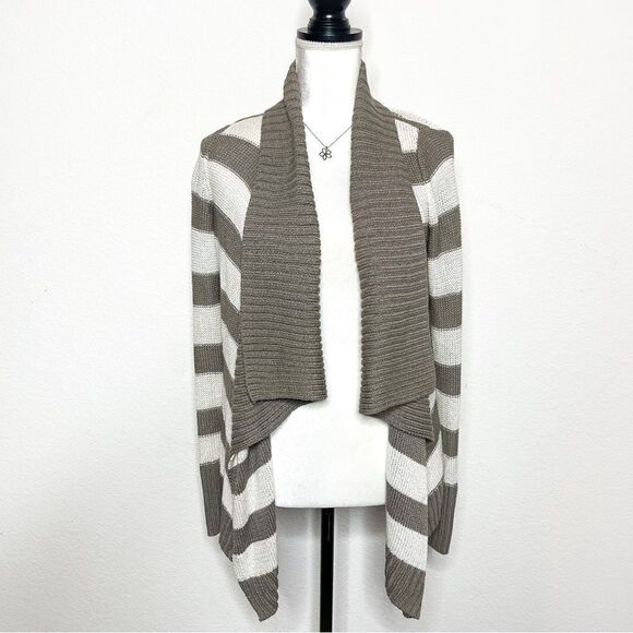 INC International Concepts Women's Striped Knit Cardigan Sweater Size M - Picture 1 of 5